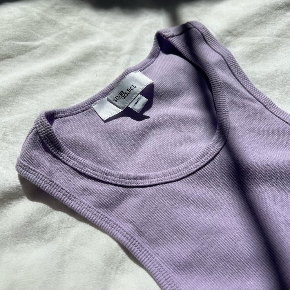 Purple crop top